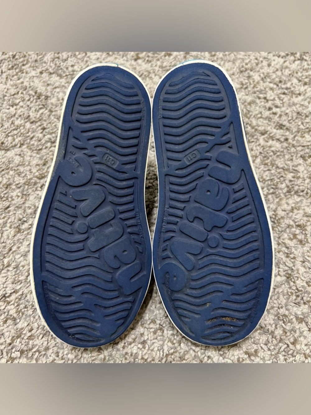 Native Kids Jefferson Slip-On Shoes in Navy and White Size C11 - Picture 7 of 8